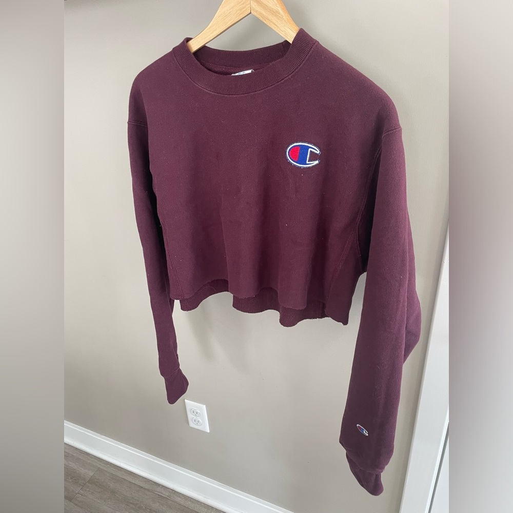Champion reverse wave cropped crew neck